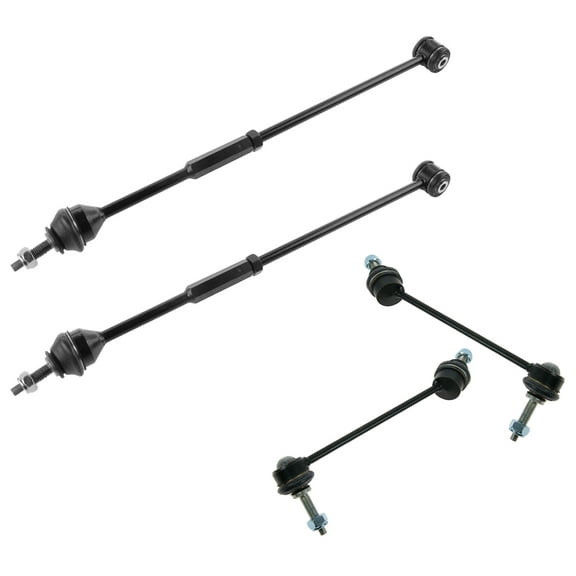 TRQ 4 pc Rear Steering & Suspension Kit Torque Tie Rod Ends Sway Bar End Links PSA59274