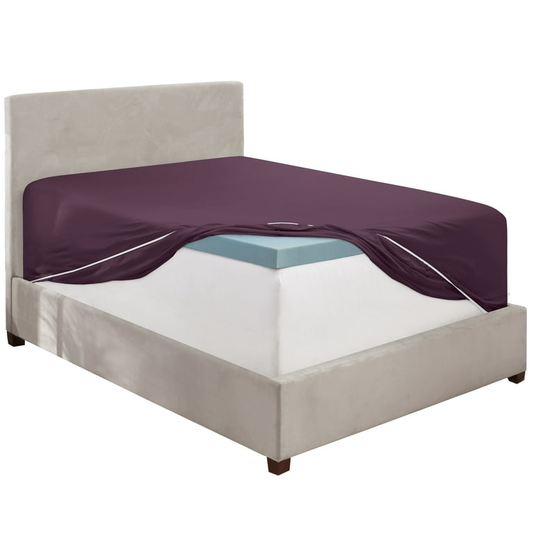 Clara Clark 1800 Microfiber Extra Deep Fitted Sheet, Full photo 6