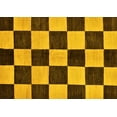 thumbnail image 1 of Ahgly Company Indoor Rectangle Checkered Yellow Modern Area Rugs, 7' x 10', 1 of 4