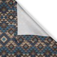 thumbnail image 5 of Ambesonne Ethnic Grommet Curtain, Knitted Jacquard, 50" x 96", Brown and Dark Blue, 5 of 6