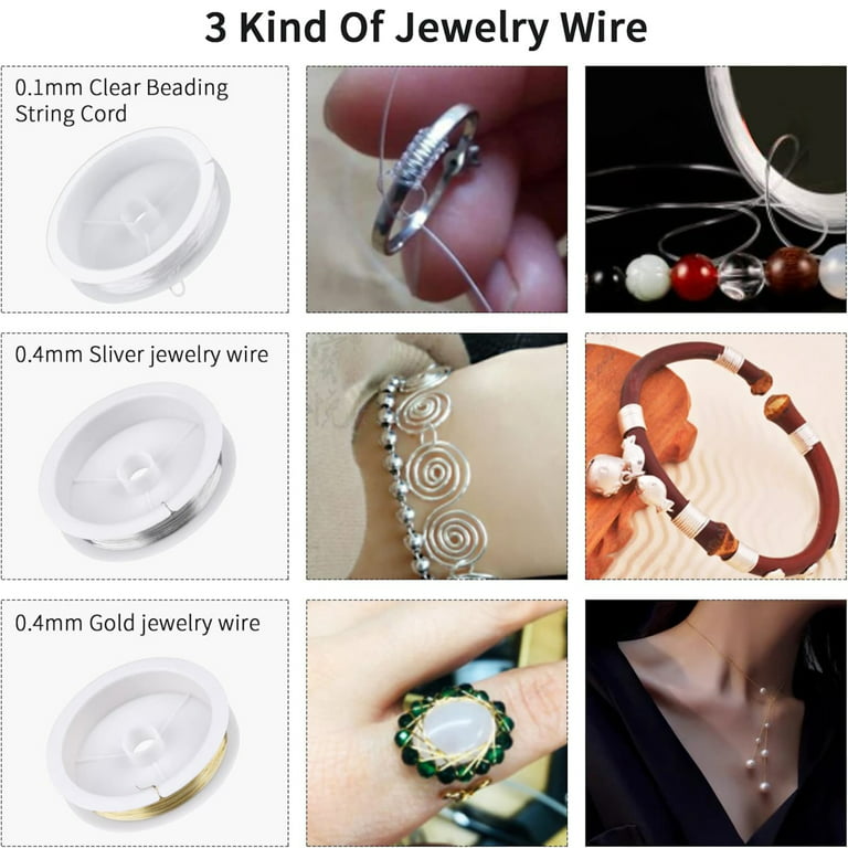  KINCREA Jewelry Making Supplies Kit Jewelry Making Kit for  Adults with Jewelry Making Tools Jewelry Wires and Jewelry Findings for  Jewelry Repair and Beading