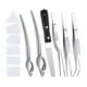 thumbnail image 4 of Pinzas para emplatar, pinzas culinarias de agarre cómodo, cucharas para dibujar salsas, herramientas para emplatar, de precisión para chefs, 4 of 9