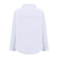 thumbnail image 5 of Timegard Womens Shirts Button up Lapel Neck Solid Color Long Sleeve Tops Fall Casual Loose Tops Cardigan, 5 of 7