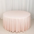 thumbnail image 3 of BalsaCircle 132 in Blush Scuba Polyester Round Tablecloth Party Linens Events Reception Decorations Supplies, 3 of 8