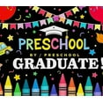 thumbnail image 4 of Colorful Preschool Graduation Themed Banner with School Bus Crayons and Party Elements Backdrop Decorations for Preschool Graduation Parties Photography Props Celebration Decor Party Supplies, 4 of 7