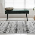 thumbnail image 6 of SIXHOME 2'x6' Runner Rugs Boho Washable Runner Neutral Geometric Distressed Rug Runner for Bedroom Kitchen Hallway Laundry Room Entryway Non Slip Runner Modern Home Decor Black, 6 of 6