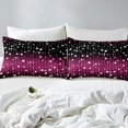 thumbnail image 4 of Erosebridal Glitter Star Bedding Set Twin Size, Black And Purple Bed Sheets Teens Adult Bedroom, Ombre Silver Meteor Fitted Sheet Sparkle Galaxy Twinkle Starlight Sheets, 4 of 6