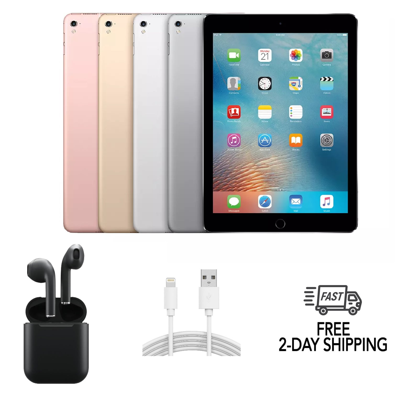 Apple iPad Air 2, 16GB, Silver Cellular, Wi-Fi, MH2V2LL/A
