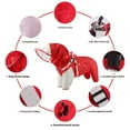 thumbnail image 6 of Outdoor Dog Raincoat Waterproof Hooded Rain Jackets Comfortable Rainwear For Small to Large Dog with Four Leg Designs, 6 of 9