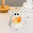 LHWGJQY Gold candlesHalloween Specter Shape Ceramic Candlestick Holders