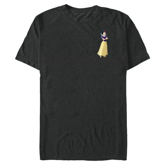 Disney Princess Snow White Small Pose - Short Sleeve Blended T-Shirt for Adults - Customized-Dark Heather