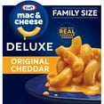 thumbnail image 3 of (3 pack) Kraft Deluxe Mac and Cheese, 1 Family Size Box, for Easy Dinner or Dinner Sides, Original Cheddar Flavor, No Artificial Dyes or Flavors, 24 oz, 3 of 17