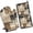 Brown and Grey, variant on Brown and Grey Abstract Art Artwork Kitchen Oven Mitt and Pot Holder Sets 2 Pcs for Baking, Cooking and Grilling, Heat Resistant Up To 392 °F