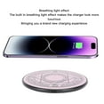 thumbnail image 3 of 20W Magic Array Wireless Charger, Portable  Pink 20W Fast Wireless Charger Desktop Style  for Headphones for Phones, 3 of 7