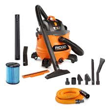 RIDGID 53L (14 Gallon) 6.0 Peak HP NXT Wet Dry Shop Vacuum with Filter, Hose, and Auto Detailing Kit