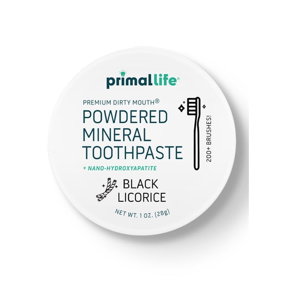 Primal Life Organics Dirty Mouth Toothpowder, Black Licorice, 1 oz