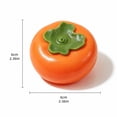 thumbnail image 3 of Persimmon Vaseline Squishy Toy, Orange Persimmon Stress Ball with Green Calyx, Jelly Filled Squeeze Fidget Toy, Stress Relief Sensory Toy for Kids Adults, Fruit Desk Decor Gift, 3 of 6