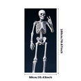 thumbnail image 3 of Cartoon Skeleton Halloween Decoration Spooky Theme Party Backdrop for Halloween Party Indoor Decoration Horror Event, 3 of 9