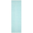 thumbnail image 2 of SAFAVIEH Montauk Kimberlyn Geometric Diamond Cotton Runner Rug, Turquoise/Ivory, 2'3" x 11', 2 of 5