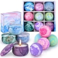 thumbnail image 1 of Set de regalo de bombas de baño OFUN, 5 bombas de spa grandes y gaseosas con velas, 1 of 8