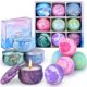 thumbnail image 1 of Set de regalo de bombas de baño OFUN, 5 bombas de spa grandes y gaseosas con velas, 1 of 8