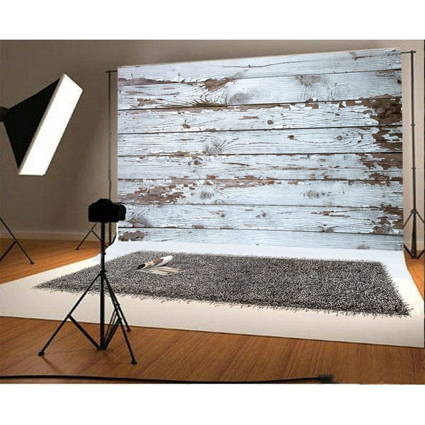 MOHome Polyster 7x5ft Backdrop Shabby Wood Board Photography Background ...
