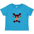 thumbnail image 3 of Inktastic Cute Flannel Reindeer with Christmas Bulbs and Snowflakes Boys or Girls Baby T-Shirt, 3 of 5