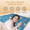 thumbnail image 3 of Body Pillow Cover - Soft Body Pillow Pillowcase, Dinosaur skull Breathable Long Body Pillow Case Cover with Invisible Zipper 20x60in, 3 of 5