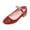 Red, variant on Huowey Baby Little/big Children Summer Closed Toe Sequins Low Heel Princess Shoes Shiny Girls Shoes Daily Shoes Birthday Footwear, 10-10.5 Years