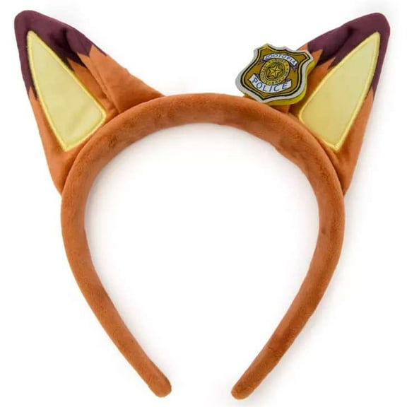 Disney Zootopia 2 Nick Wilde Plush Ear Headband for Adults