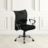 Flash Furniture Mid-Back Black Mesh Swivel Manager's Office Chair with Adjustable Lumbar Support and Arms