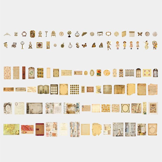 Etiqueta adhesiva 200 Uds pegatina adhesiva estética DIY manual de artesanía Material papel para estudiantes