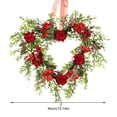 thumbnail image 2 of Amor De Rosas De Navidad, Guirnalda Colgante Para Puerta Del Día De San Valentín, Adornos De Corona, Colgante De Navidad, Decoración Del Día De San Valentín Cateissary HA039223-00, 2 of 6