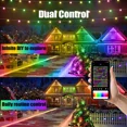 thumbnail image 4 of 65.6Ft Smart Rainbow Led Permanent Outdoor Garden Light Bluetooth App Control, 4 of 6