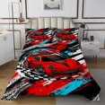 thumbnail image 1 of Erosebridal Cartoon Car Quilt Sets for Queen Size Bed, Racing Car Bed Set, Speed Sports Decor 3 Pieces, 1 of 5