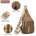 thumbnail image 5 of FALAN MULE Crossbody Bags for Women Trendy Leather Sling Chest Bag Fanny Packs for Women, 5 of 10