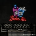 thumbnail image 3 of Glowneon Boba Tea Neon Sign, Boba Tea Led Sign, Open Welcome Boba Tea Neon LED Light Wall Art, 3 of 5