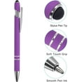 thumbnail image 4 of 6 Pack Ballpoint Pens with Stylus Tip, 2 in 1 Metal Pen Black Ink 1.0mm Medium Point Stylus Pen for Touch Screens, 4 of 6