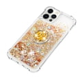 thumbnail image 4 of Funda para iPhone 12 PRO MAX con Brillo Líquido Flotante, Purpurina, Parachoques y Anillo Giratorio Soporte, 4 of 5