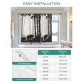 thumbnail image 6 of Forest Bear Tie Up Curtains for Windows 45 Inch Length Balloon Curtains Kitchen Adjustable Balloon Window Shade Black Grey Country Farmhouse Nature Tree Tie Up Valance Bathroom Curtain Window 52"x45", 6 of 6