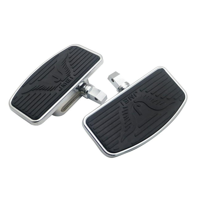 1 Pair Motorbike Rear Passenger Footboard Foot Pegs Bracket Floorboards Footrest