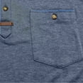 thumbnail image 4 of pstuiky camisetas de manga corta para hombre, Blusa de manga corta con cuello vuelto, bolsillos y botones de colores lisos para hombre ropa de hombre xxl, 4 of 8
