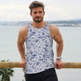thumbnail image 6 of Haiem sea animals Pattern Men Workout Tank Top Gym Bodybuilding Sleeveless Muscle T Shirts Athletic Tank Breathable Workout Shirt-XX-Large, 6 of 7