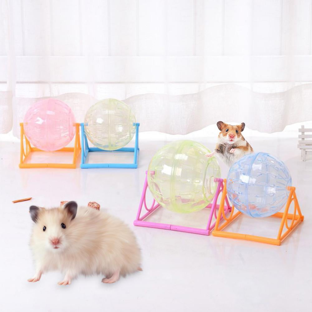 1Pcs Cute Hamster Stand Run Ball 14CM Golden Hamster Pet Training Sport Toy 