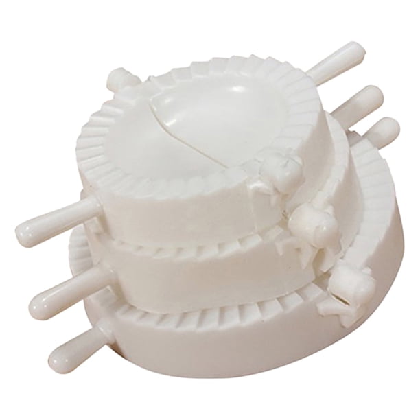 Utensilios de cocina, tapa dura, paquete de tres piezas grandes, pequeñas y medianas, dispositivo para hacer dumplings, moldes para dumplings, pinza manual para dumplings 3