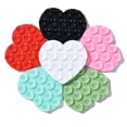 thumbnail image 5 of Universal Hand-Free Silicone Sucker Washable Heart-shape Suction Cup Bracket Phone Accessories Sucker Support Mobile Phone Fixed Pad WHITE, 5 of 7