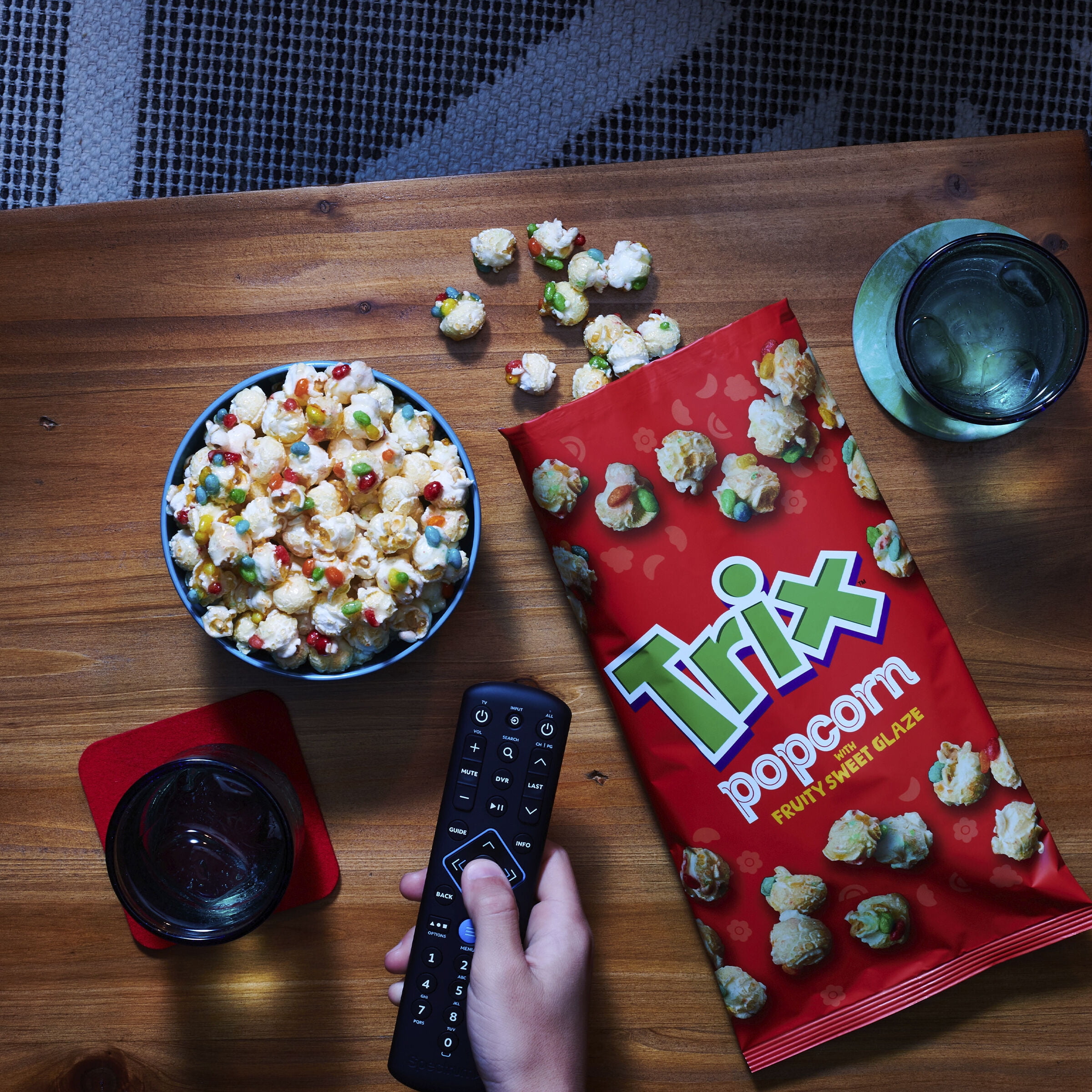 Trix Popcorn Snack with Fruity Sweet Glaze, Snack Bag, 7 oz