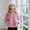 Pink, variant on Cethrio Girls Fleece Jacket, Stand-up Collar Casual Warm Full Zip Winter Outerwear Pink Size 10-12