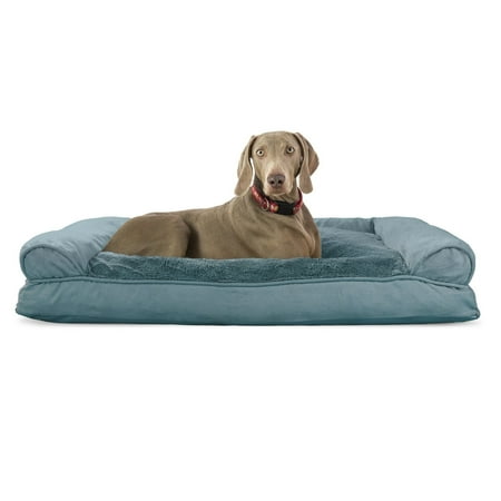 UPC: 0842229105797 | FurHaven Pet Products | Plush & Suede Pillow Sofa Pet Bed for Dogs & Cats Deep Pool Jumbo