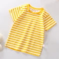 thumbnail image 3 of Tiijoy Boys Short Sleeved Striped T Shirt Unisex Casual Crew Neck T-Shirt, Sizes 8-10, 3 of 3